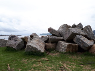 stones on the beach