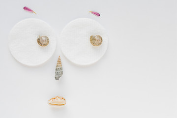 Creative face from different subjects