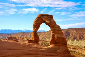 delicate arch in arches national park utah - Powered by Adobe