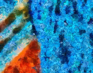 Abstract grunge texture background. Stock abstraction art on canvas. Realistic digital painting. Amazing simple design pattern for backdrop. Beauty HD wallpaper. Dry oil brushstrokes on canvas.