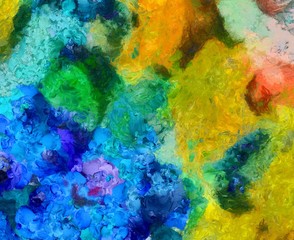 Abstract grunge texture background. Stock abstraction art on canvas. Realistic digital painting. Amazing simple design pattern for backdrop. Beauty HD wallpaper. Dry oil brushstrokes on canvas.