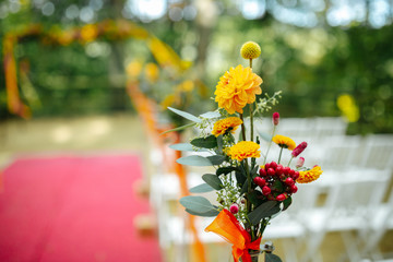 decoration at a wedding