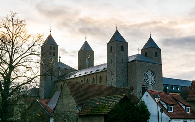 Das Kloster der Abtei Münsterschwarzach - obrazy, fototapety, plakaty