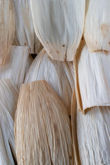 Mexican cooking corn husks Hojas Para Tamales background