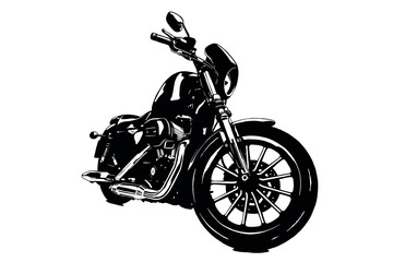 Fototapeta na wymiar Vector Custom Bike Motorcycle Graphic Poster Illustration. I