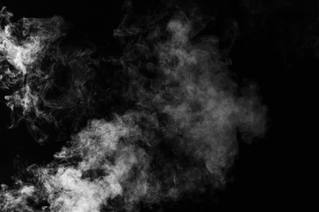 Fototapeta na wymiar Black and White smoke Cloud 