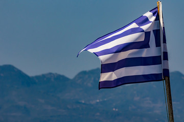 Greek national flag, Hellenic Republic, GR