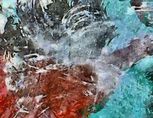 Abstract painting oil background texture.