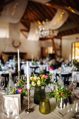 table arrangement at an event