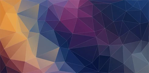 Fototapeten Creative old style background with triangle circle shapes for web design © igor_shmel