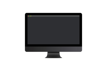 Computer browser Web window screen mockup vector