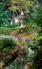 Fototapeta na wymiar A stream in Bardini Gardens, Florence, Italy