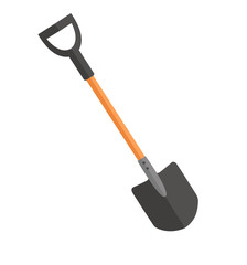 Shovel icon flat design simple icon colors isolated