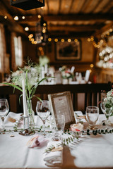 decoration at a wedding