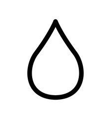 Water Drop line icon vector isolated on white