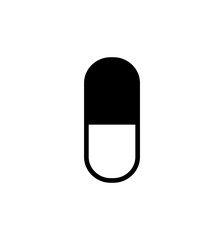 Pills icon vector Illustration isolated on white sign