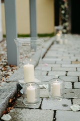 candles at a wedding 