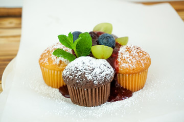 Cake on a restaurant table