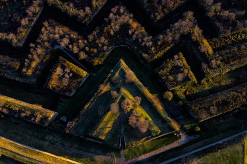 aerial view of fortress