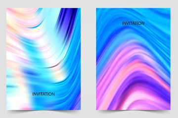 set of abstract banners