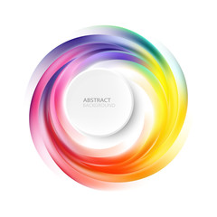 abstract colorful background with circles