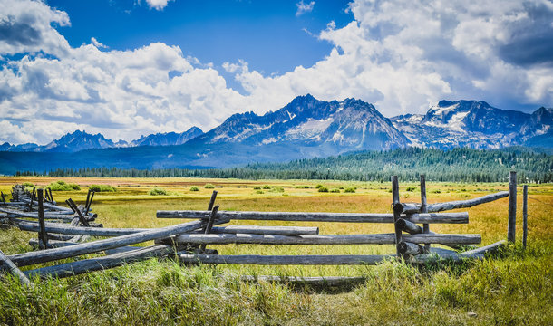 Sawtooth Mountains in Stanley, ID