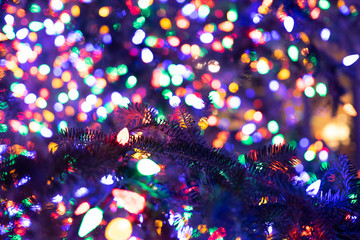 abstract christmas lights background