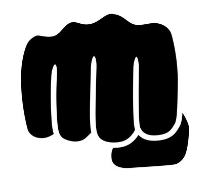 Punch Or Fist Fight Flat Vector Icon For Fighting Apps And Websites