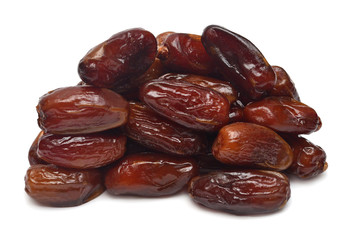 Dry dates isolated on white background