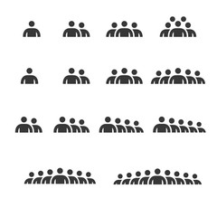 People Icons work group Team Vector
