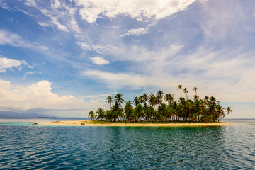 Small tropical island in the San Blas, Panama