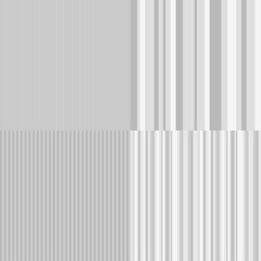 Set of seamless stripe patterns. Geometric lined wallpapers. Striped background. Black and white illustration