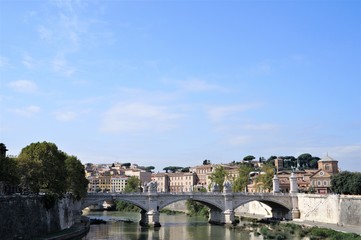 Fototapeta premium the landscape from Castle St.Angel in Vatican