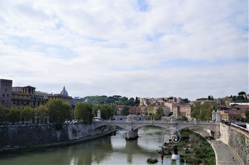 the landscape from Castle St.Angel in Vatican