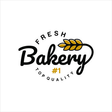 Bakery Logo Food Bake Bake Meal Ideas Simple Badge Stamp Modern Concept with Luxury Lettering for Template 