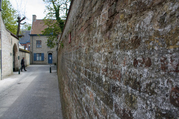 narrow street in old town