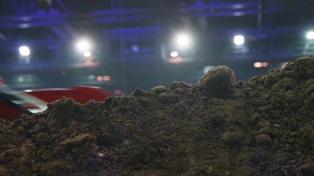 Motocross riders in action. Competitive sport.