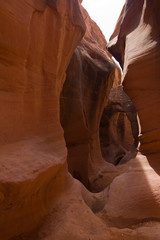 Peekaboo Gulch Hiking Trail with Red Sandstone Walls