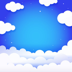 Beautiful blue sky clouds for background