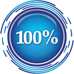100 percent icon
