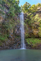 Secret Waterfall on Kauai, Hawaii