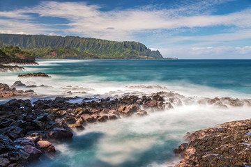 Fototapeta premium Queen's Bath in Princeville, Kauai, Hawaii