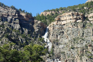 Water fall in the Colorado Mountains