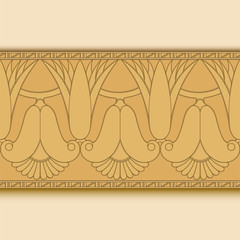 egyptian symbol ornamental  composition architecture