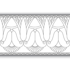 egyptian symbol ornamental  composition architecture