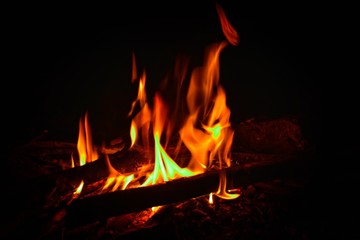 If you look at the fire enough, you will see a genie coming out of it.