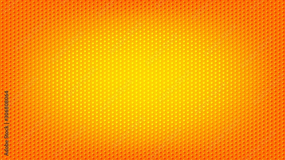 Poster blurred background. circle dots pattern. abstract orange gradient design. round spot texture backgro