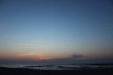 Sunset Over Sea