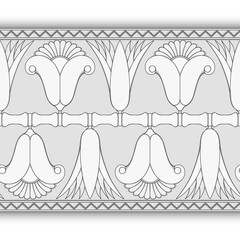 egyptian symbol ornamental  composition architecture
