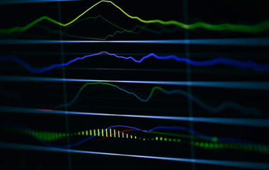 Graph line stock market business forex trading and analysis investment indicator of financial board display money price stock chart exchange growth and digital